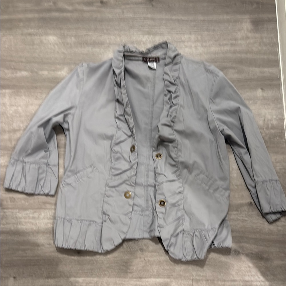 XCVI Soft Gray Cotton Jacket
